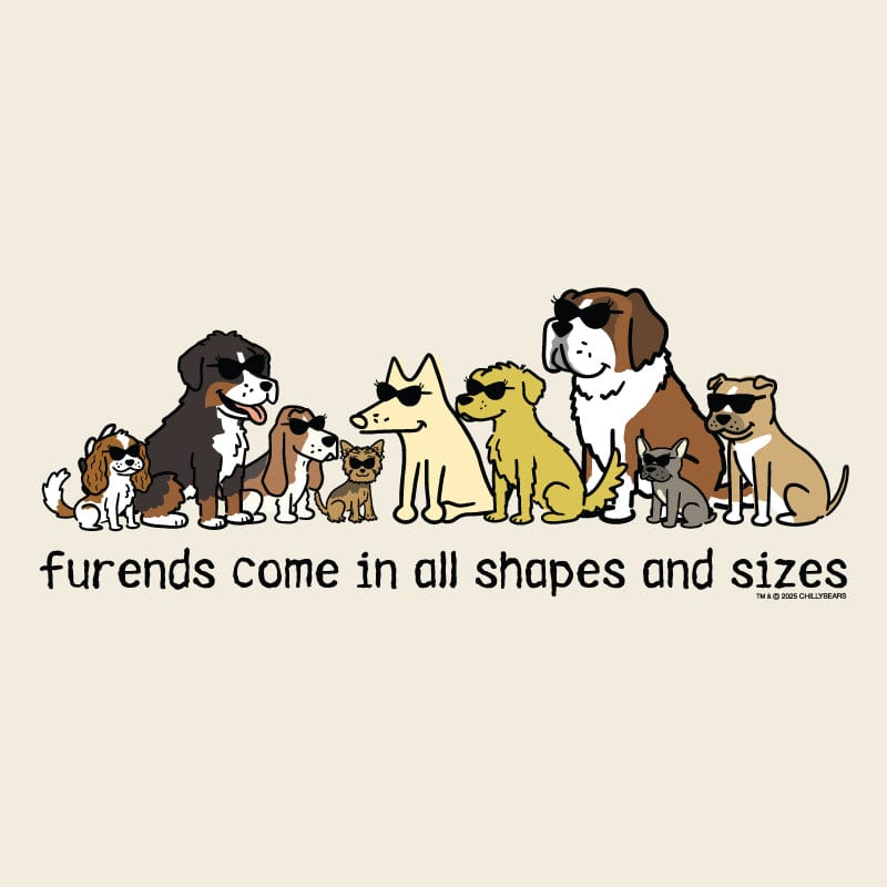 Furends Come in All Shapes and Sizes - Ladies T-Shirt V-Neck - Image 4