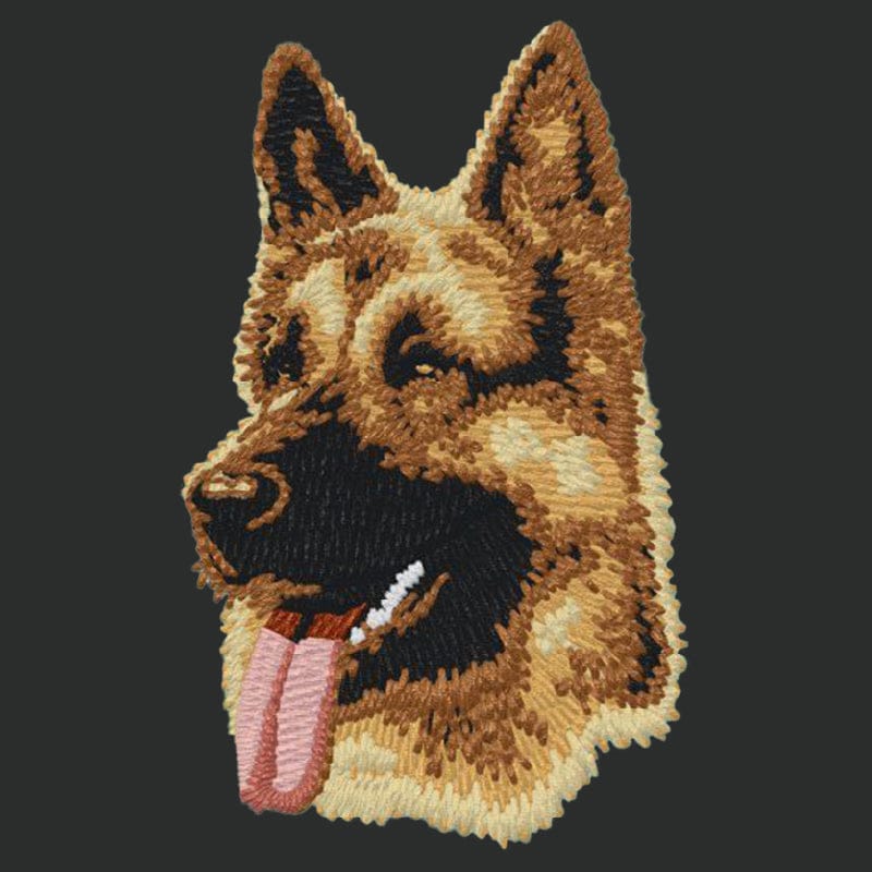 German Shepherd Dog Embroidered Crossbody Bag - Image 4