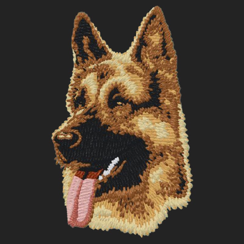 German Shepherd Dog Embroidered Sweatshirt Hoodie - Image 4