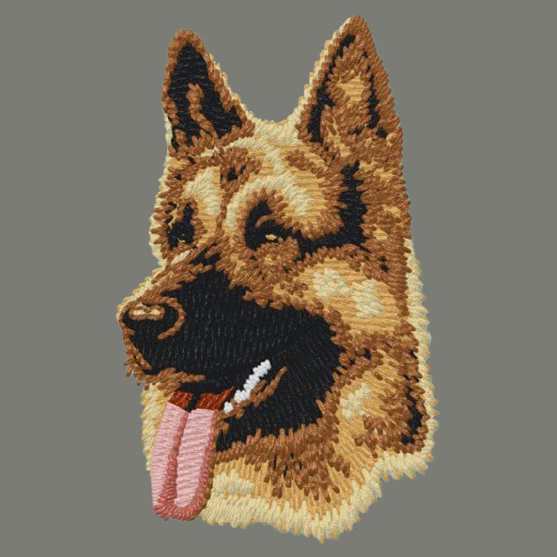 German Shepherd Dog Embroidered Wearable Blanket - Image 4