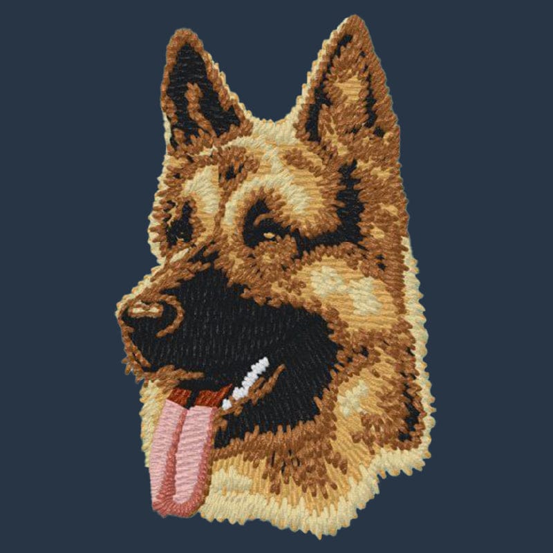 German Shepherd Dog Embroidered Wearable Blanket - Image 6