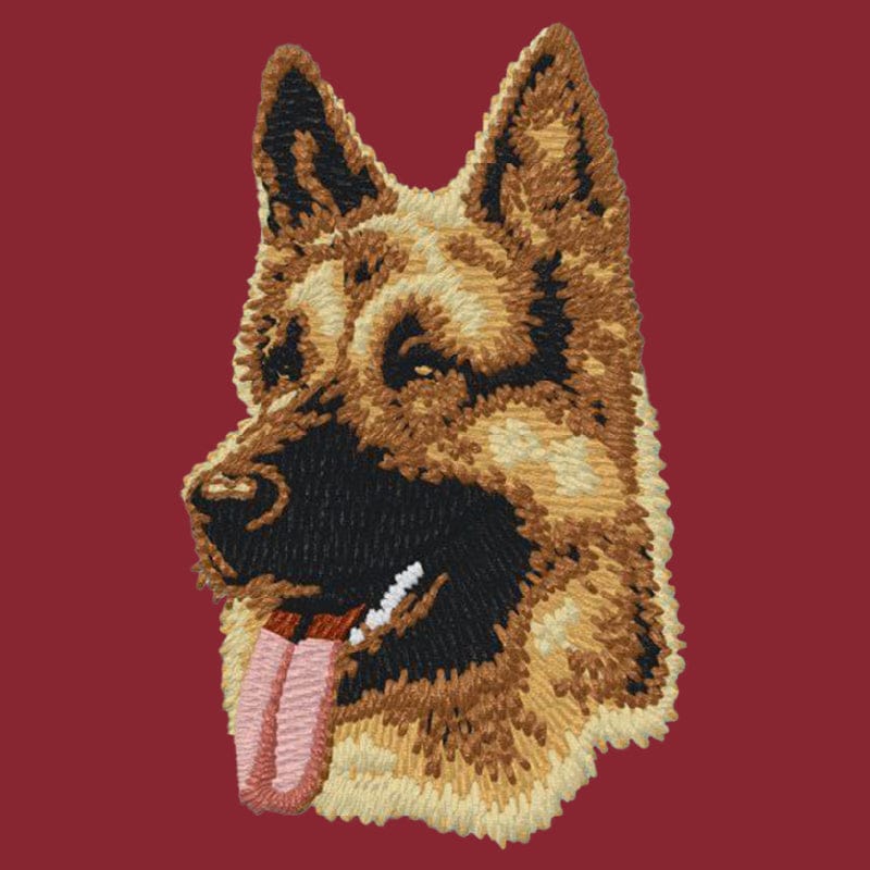 German Shepherd Dog Embroidered Wearable Blanket - Image 8