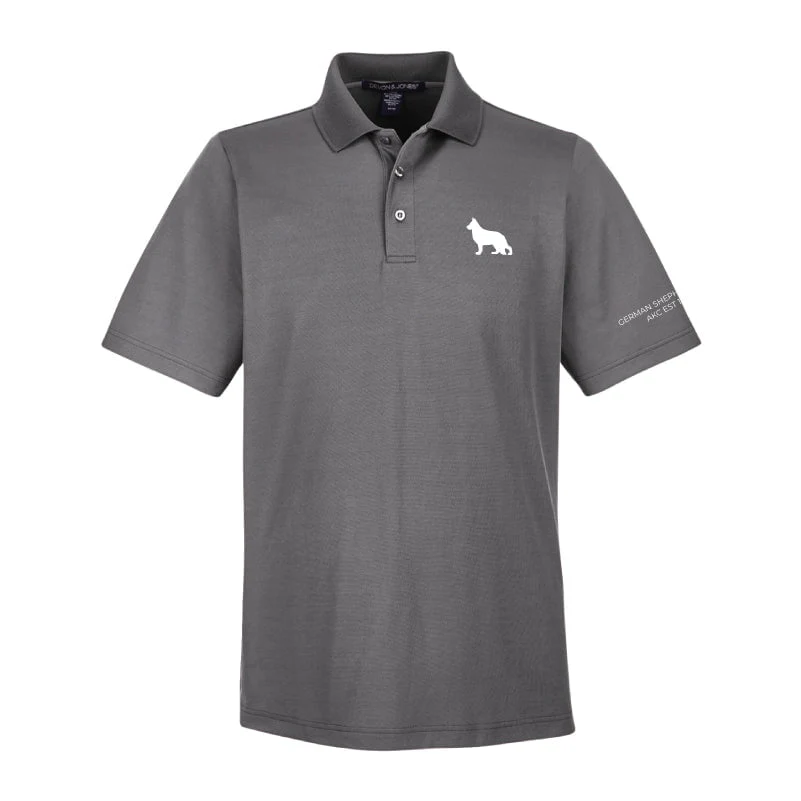 German Shepherd Dog Embroidered AKC Men's Polo - Image 4