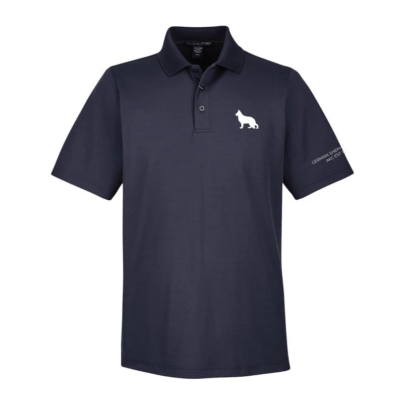 German Shepherd Dog Embroidered AKC Men's Polo - Image 7