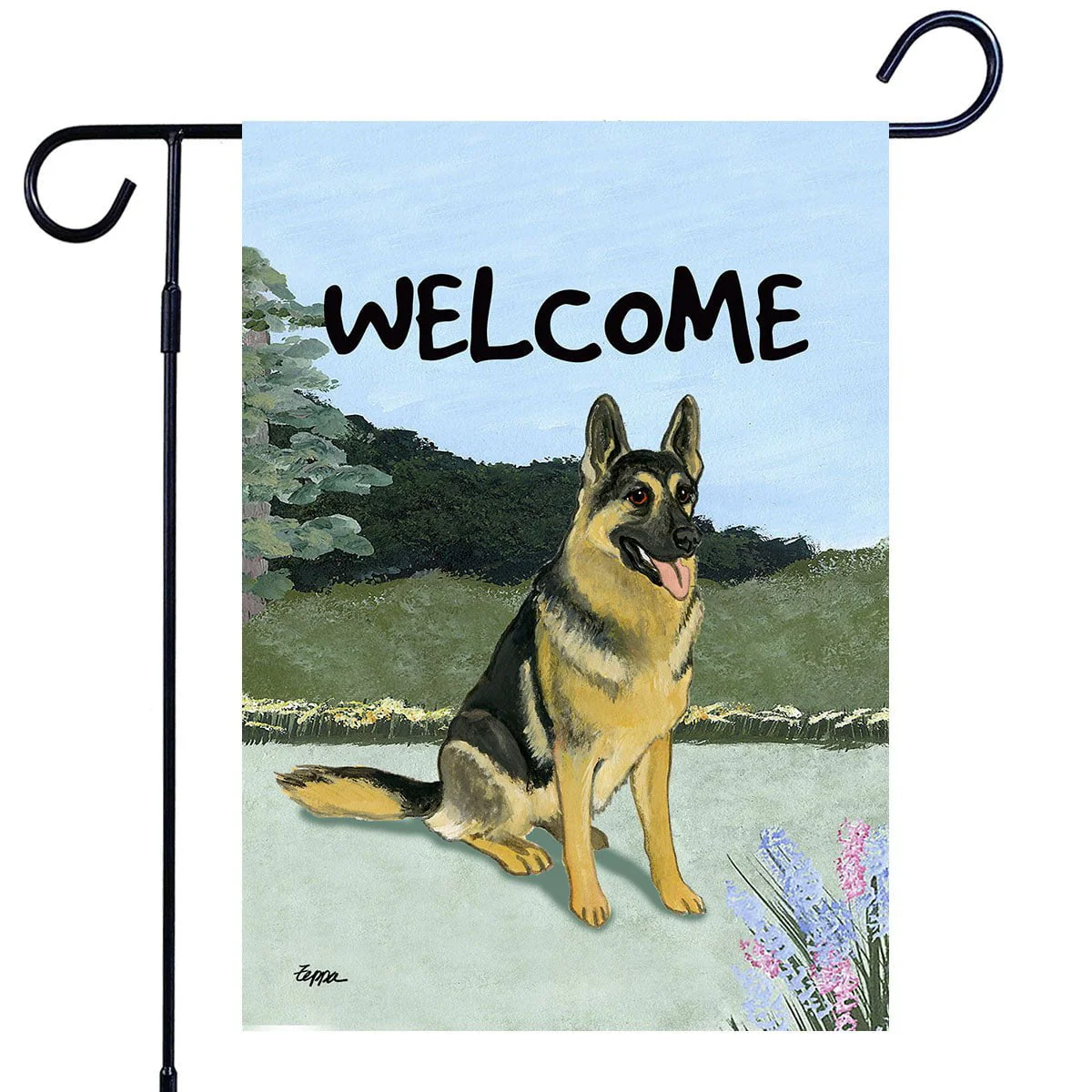 German Shepherd Dog Garden Flag