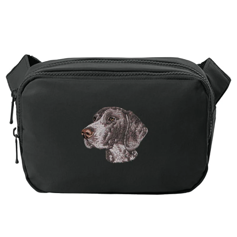 German Shorthaired Pointer Embroidered Crossbody Bag - Image 3