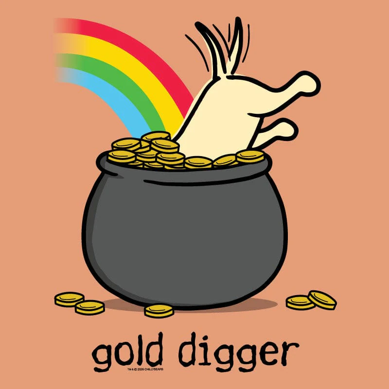 Gold Digger - Ladies T-Shirt V-Neck - Image 2