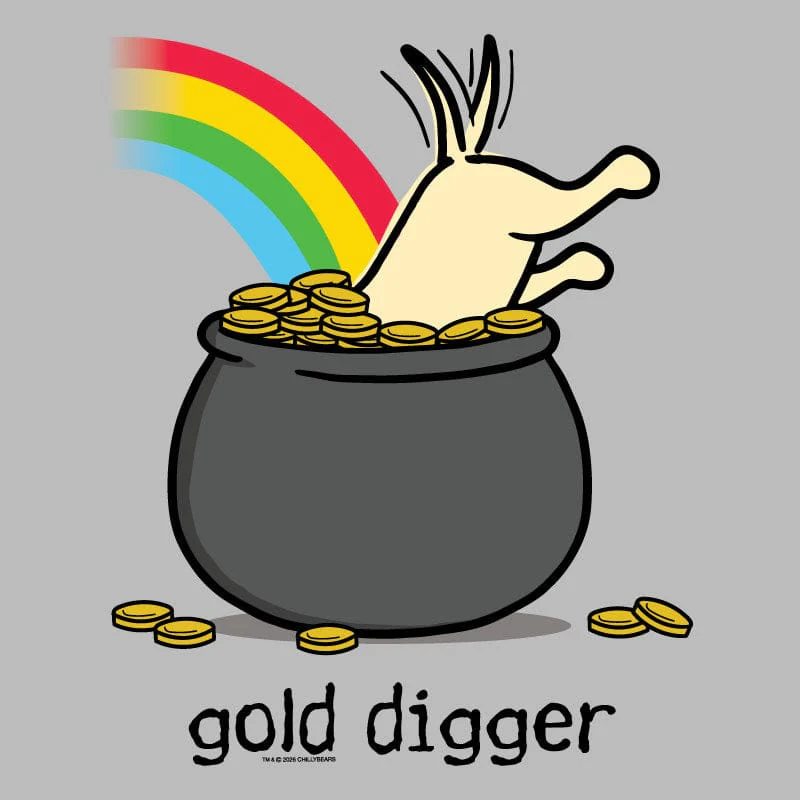 Gold Digger - Ladies T-Shirt V-Neck - Image 4