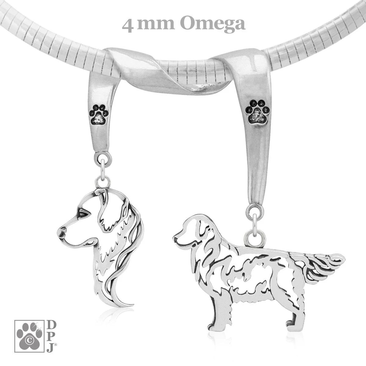 Golden Retriever, Charm Holder, Necklace - Image 2