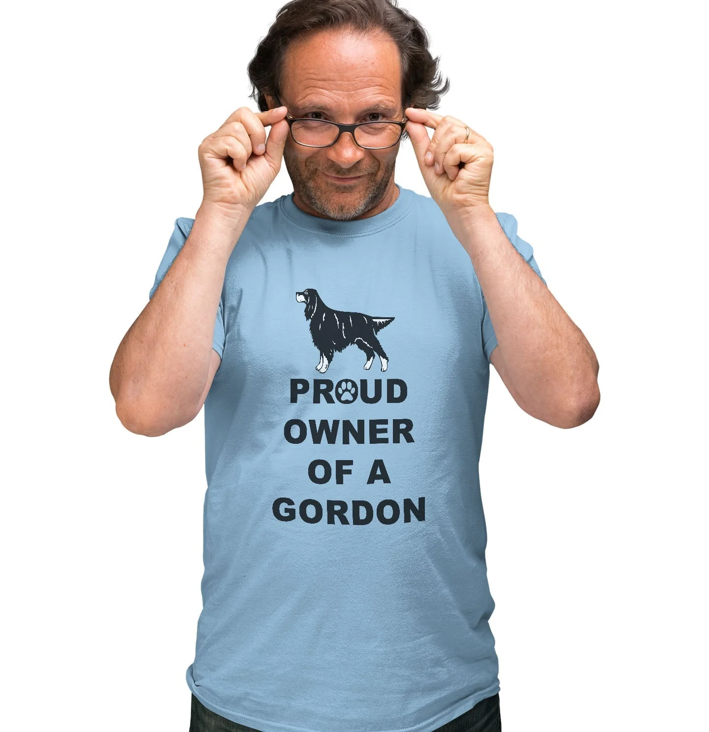 Gordon Setter Proud Owner - Adult Unisex T-Shirt - Image 3