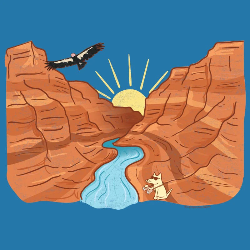 Grand Canyon - Ladies T-Shirt V-Neck - Image 4