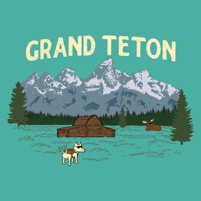 Grand Teton  - Ladies T-Shirt V-Neck - Image 2