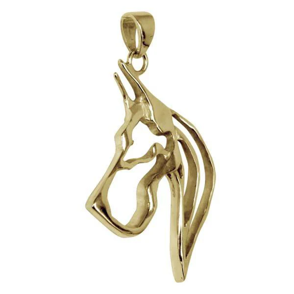 Great Dane 14K Gold Cut Out Pendant - Image 2