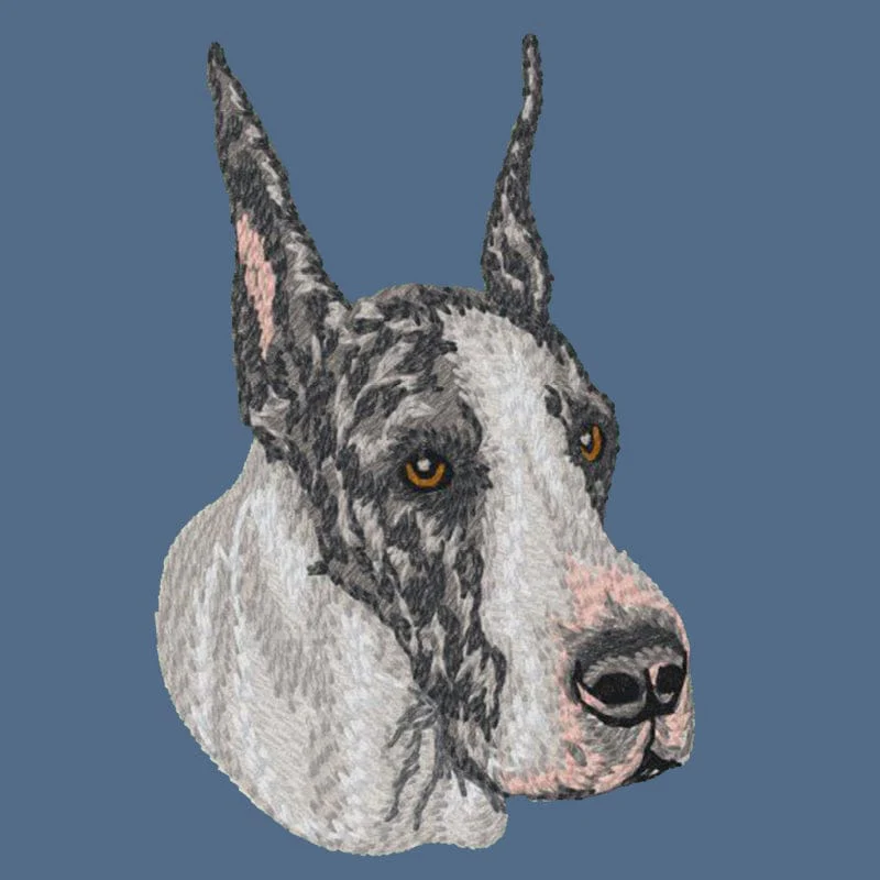 Great Dane Embroidered Women's Denim Shirt - Image 2