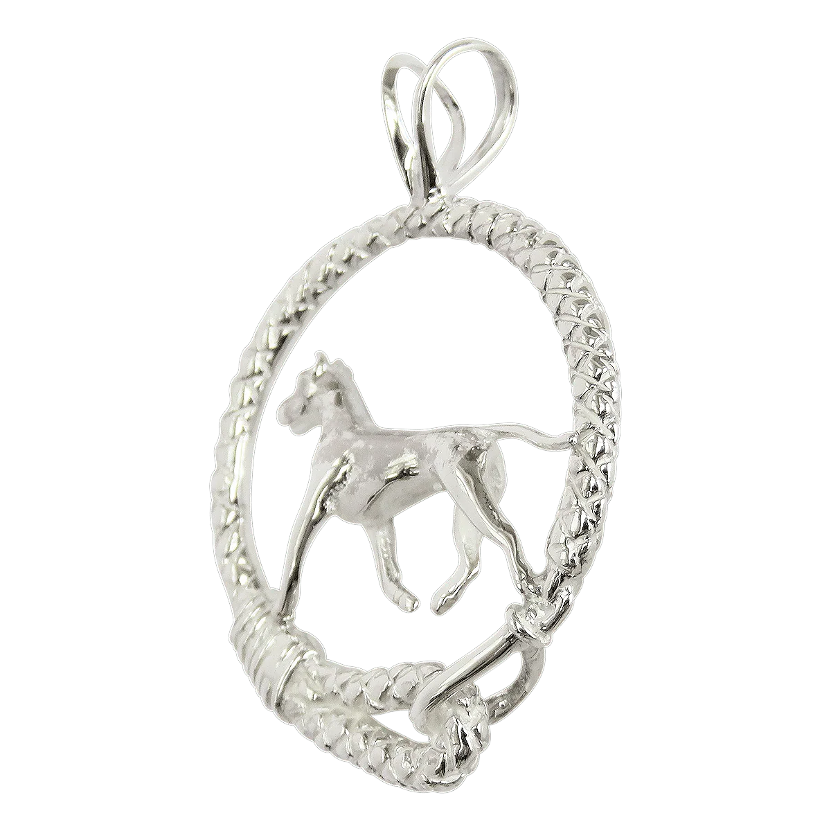 Great Dane in Solid Sterling Silver Leash Pendant - Image 3