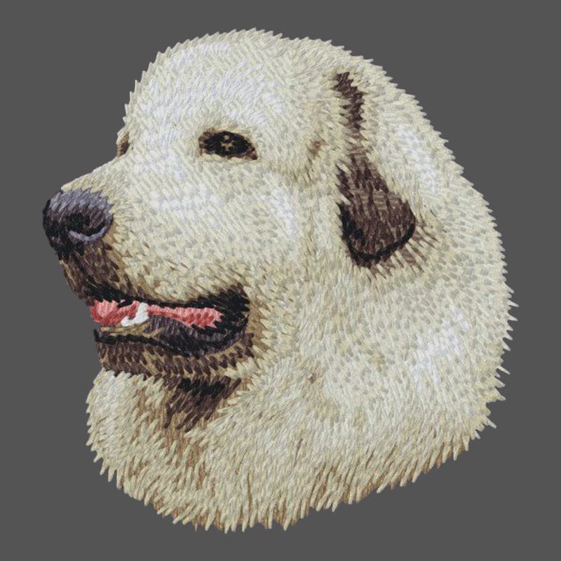 Great Pyrenees Embroidered Men's Fleece Jacket - Image 2