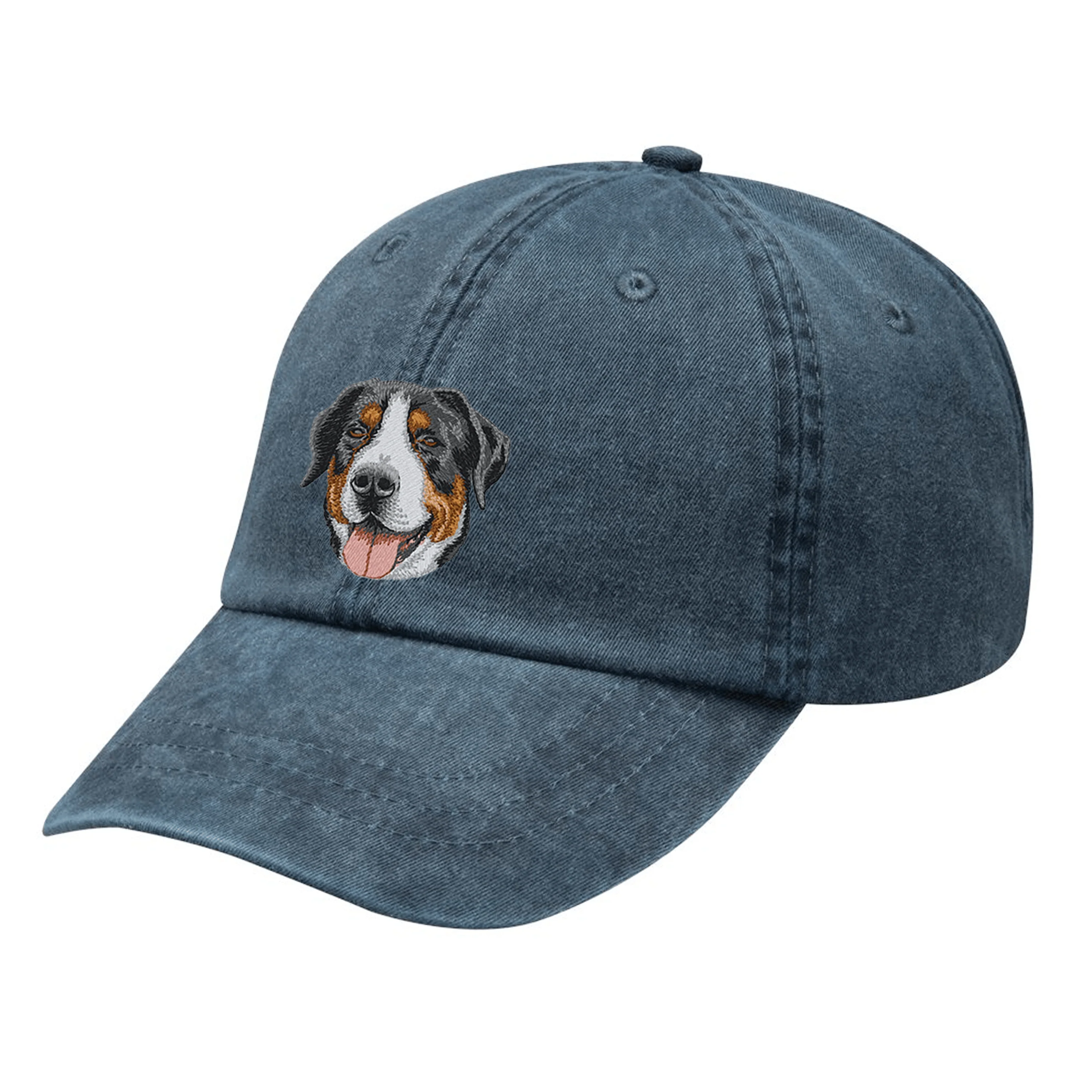 Greater Swiss Mountain Dog Embroidered Baseball Cap