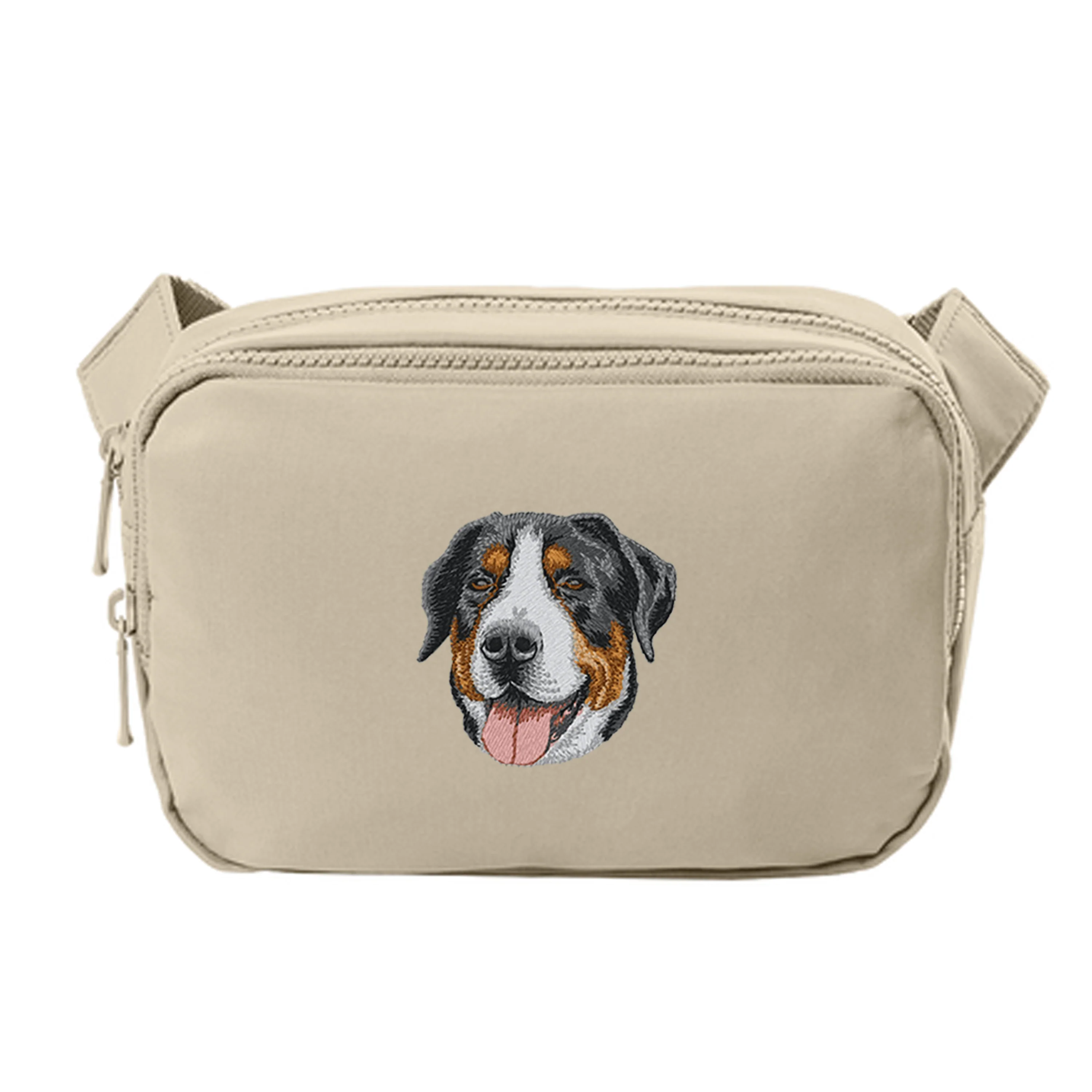 Greater Swiss Mountain Dog Embroidered Crossbody Bag