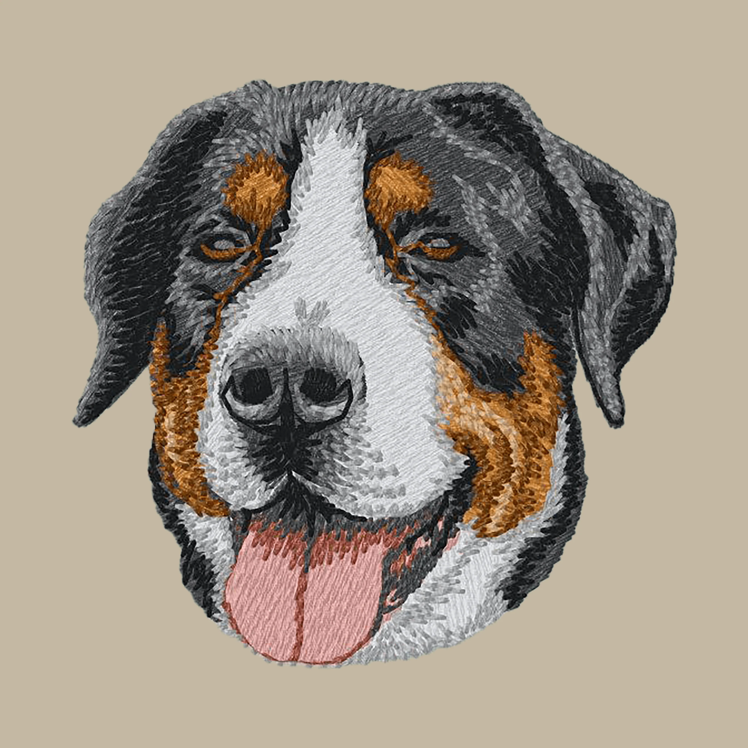 Greater Swiss Mountain Dog Embroidered Crossbody Bag - Image 4
