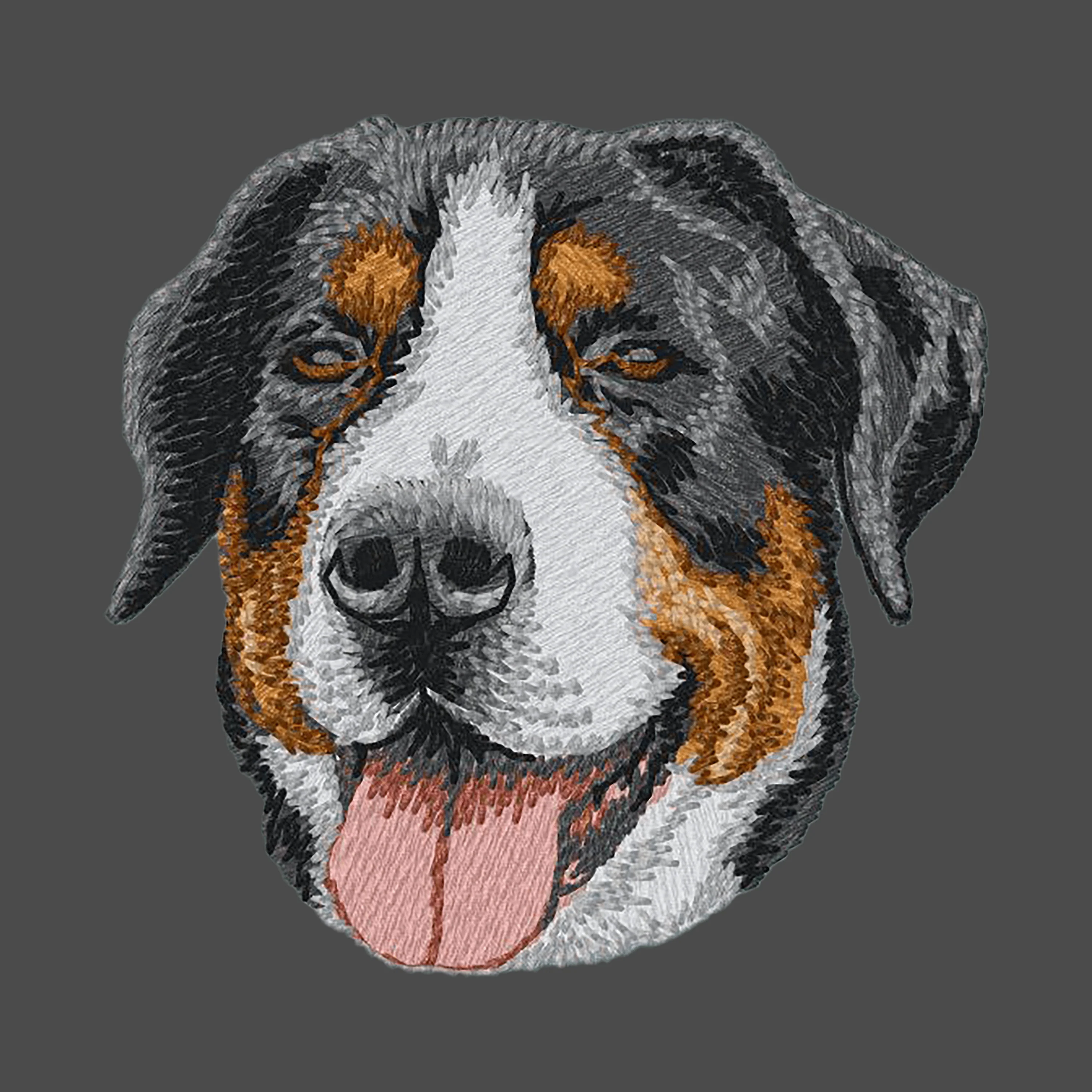 Greater Swiss Mountain Dog Embroidered Men's Fleece Jacket - Image 2