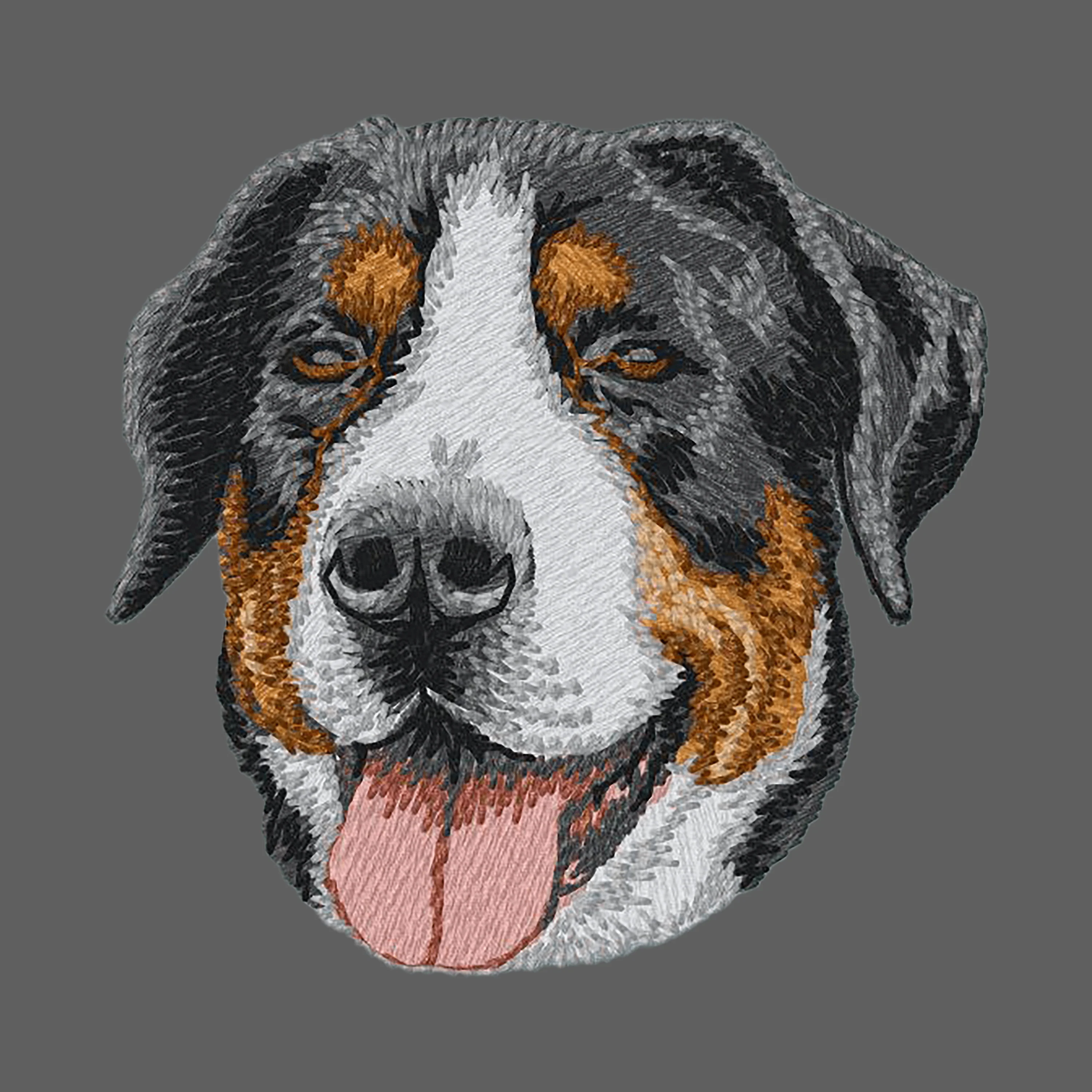 Greater Swiss Mountain Dog Embroidered Women's Fleece Jacket - Image 2