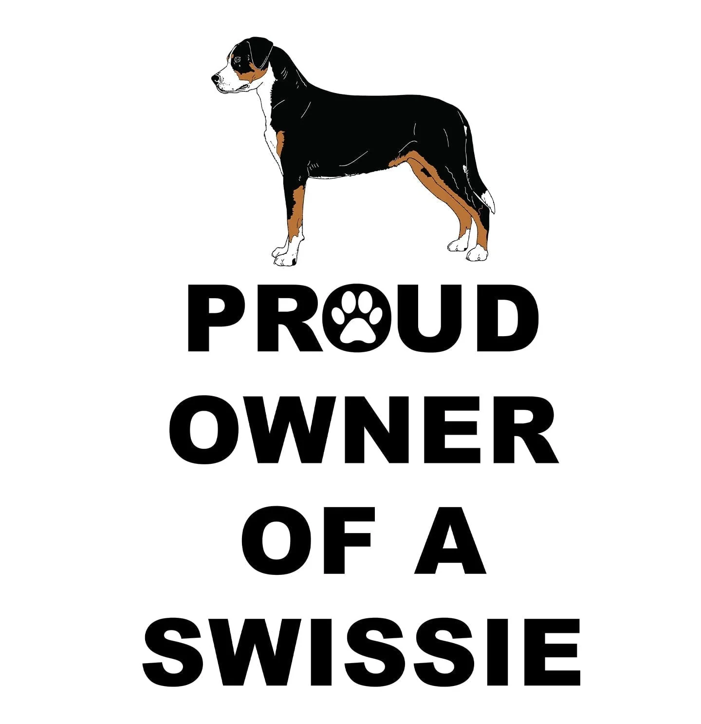 Greater Swiss Mountain Dog Proud Owner - Women's V-Neck T-Shirt - Image 2
