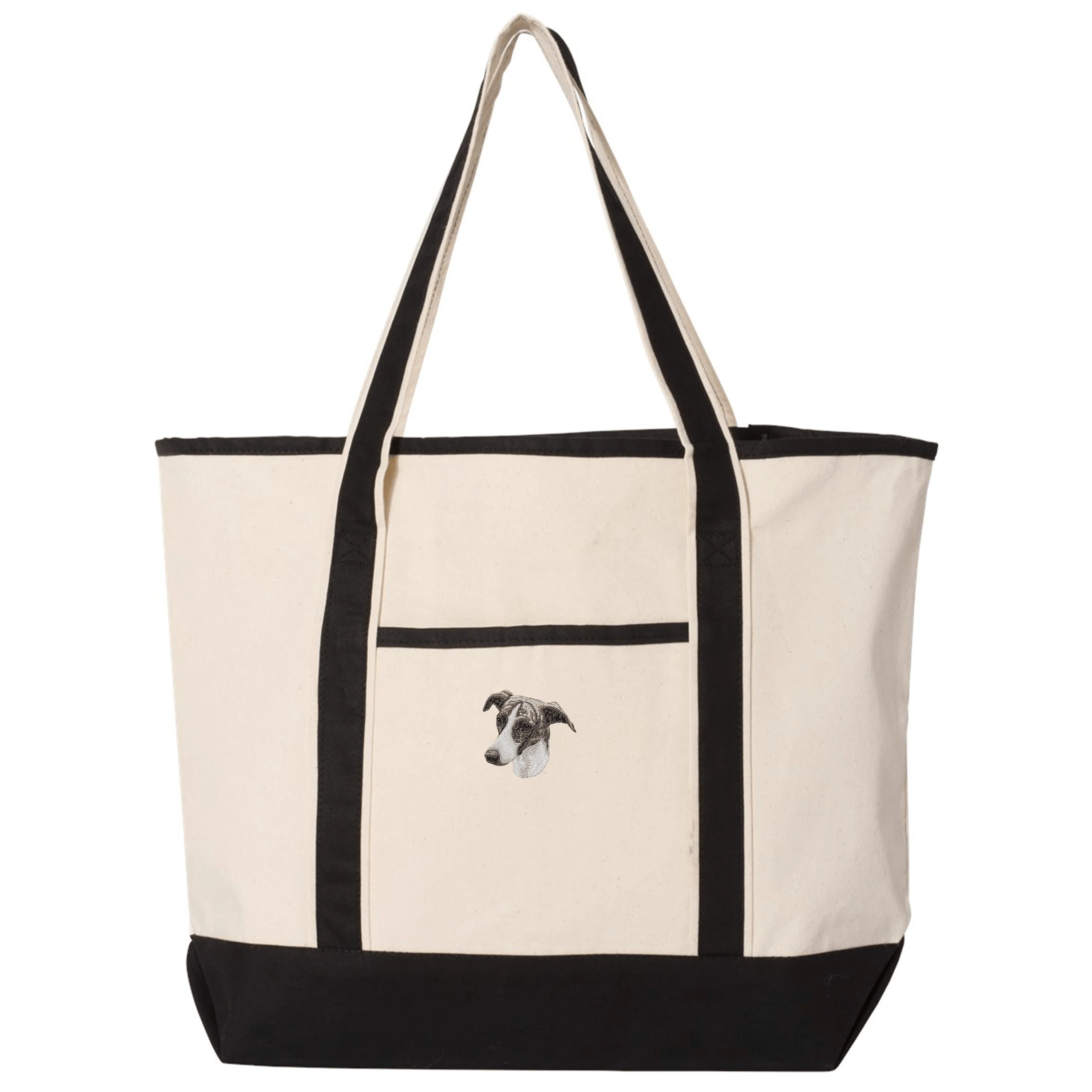Greyhound Embroidered Tote