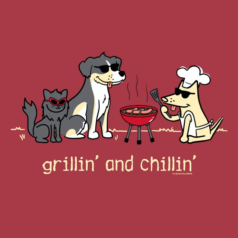 Grillin' And Chillin' - Classic Long-Sleeve T-Shirt - Image 2