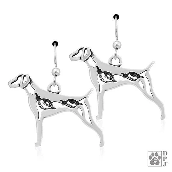 German Shorthaired Pointer w/Quail, Body, Earring