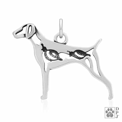 German Shorthaired Pointer w/Quail, Body, Pendant