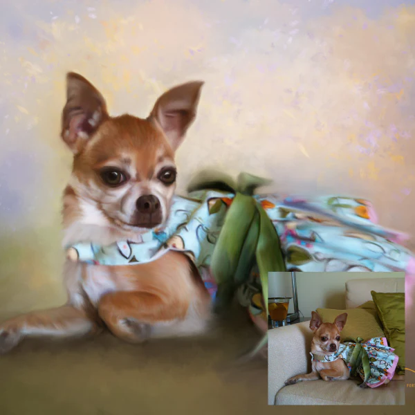 Hand-Painted Pet Portrait - Image 6