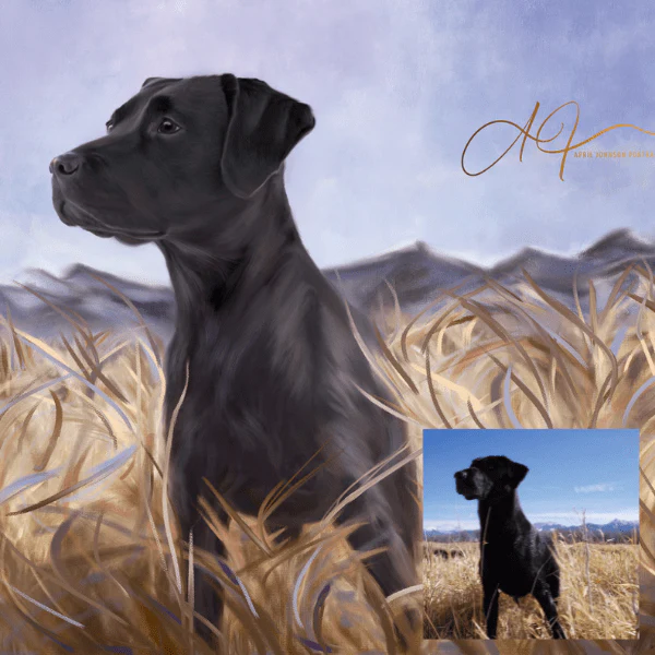 Hand-Painted Pet Portrait - Image 8