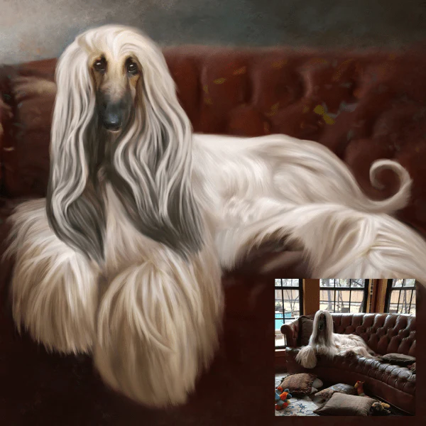 Hand-Painted Pet Portrait - Image 9