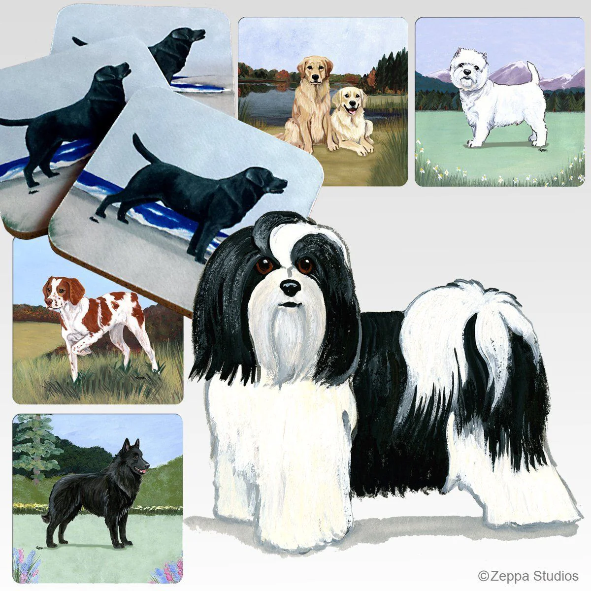 Havanese Scenic Square Coaster - Image 2