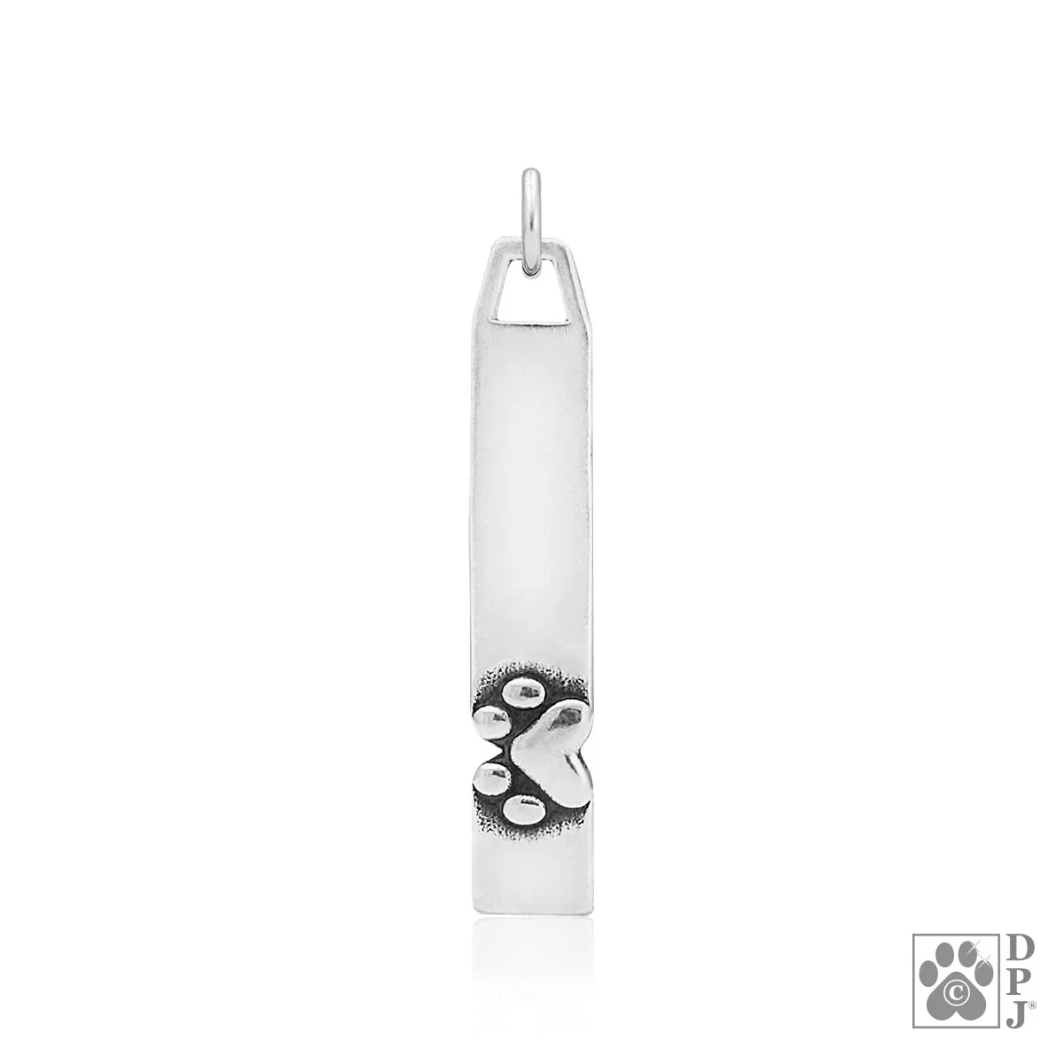 Paw Print and Heart Necklace, Heart and Soul Pendant