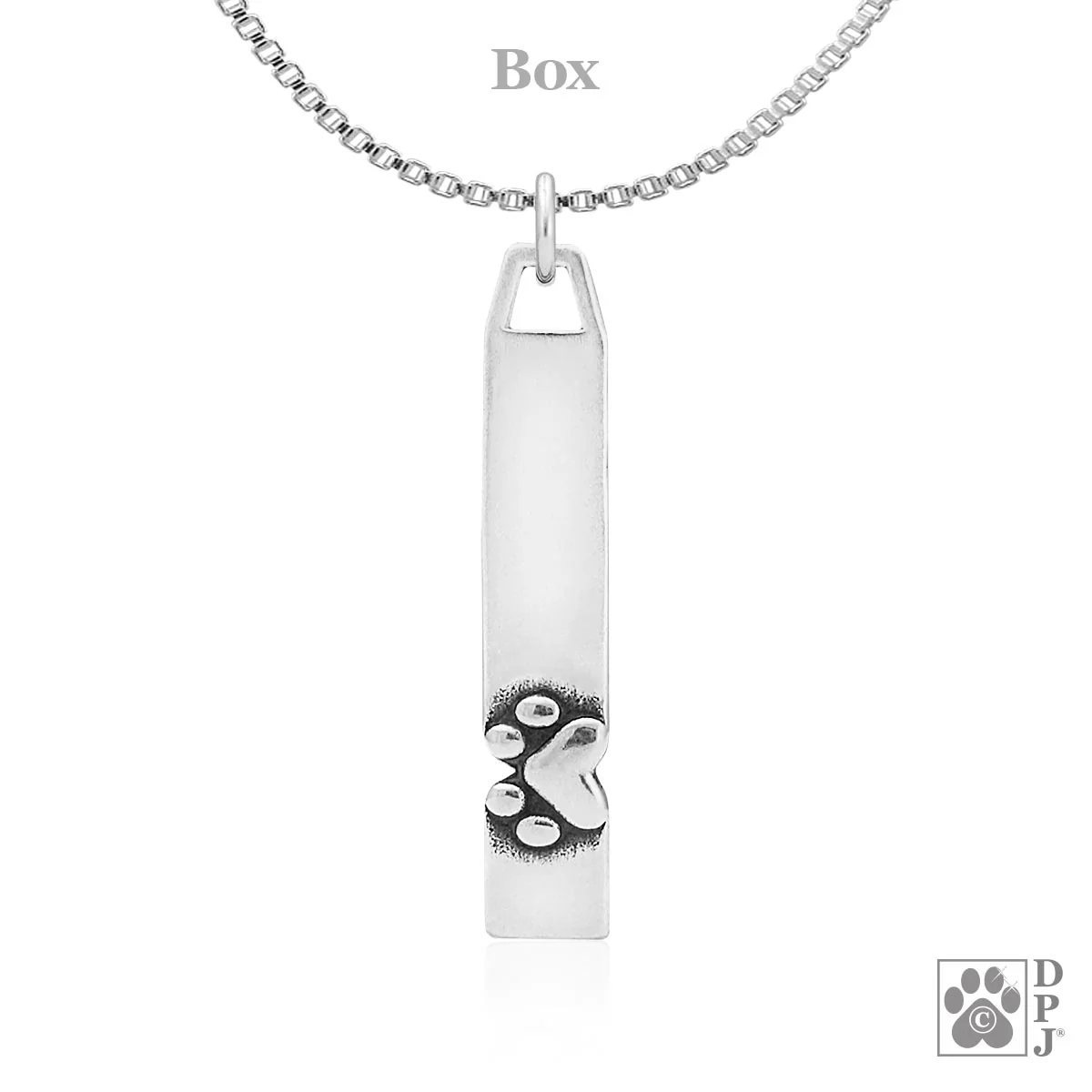 Paw Print and Heart Necklace, Heart and Soul Pendant - Image 2