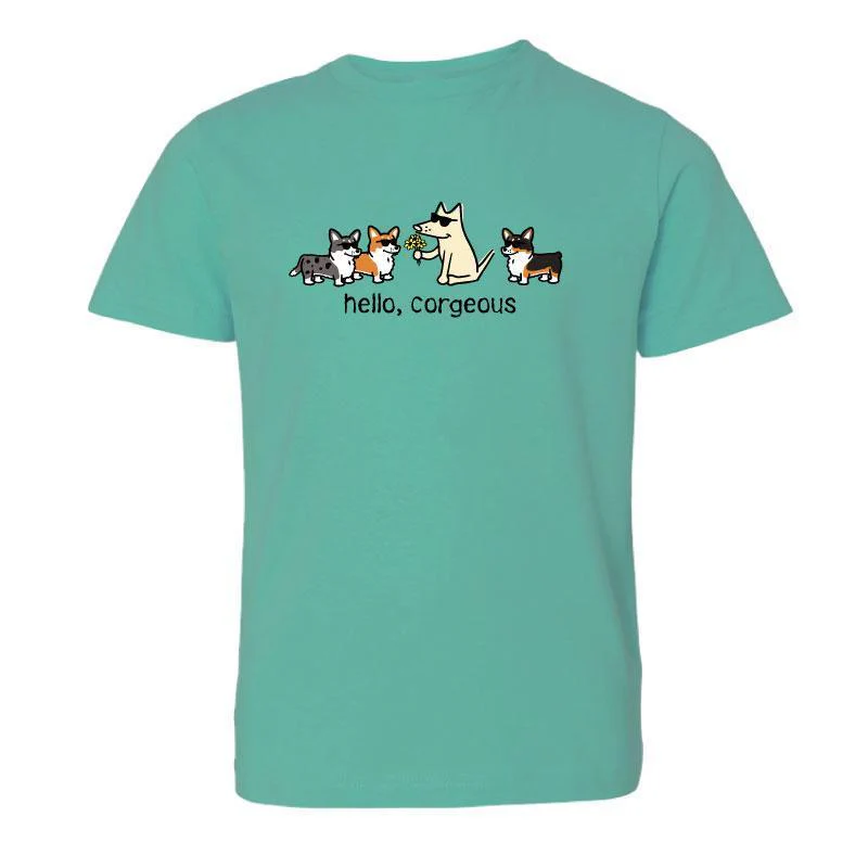 Hello, Corgeous - T-Shirt - Kids