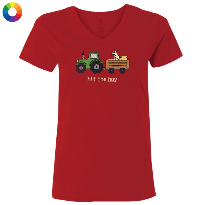 Hit the Hay - Ladies T-Shirt V-Neck