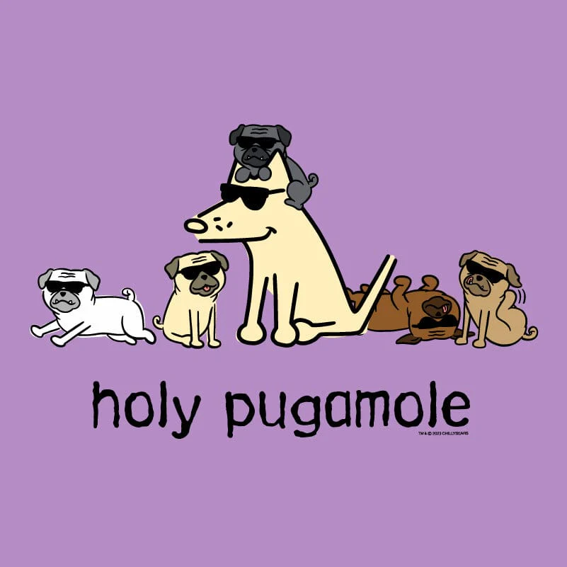 Holy Pugamole - Ladies T-Shirt V-Neck - Image 2