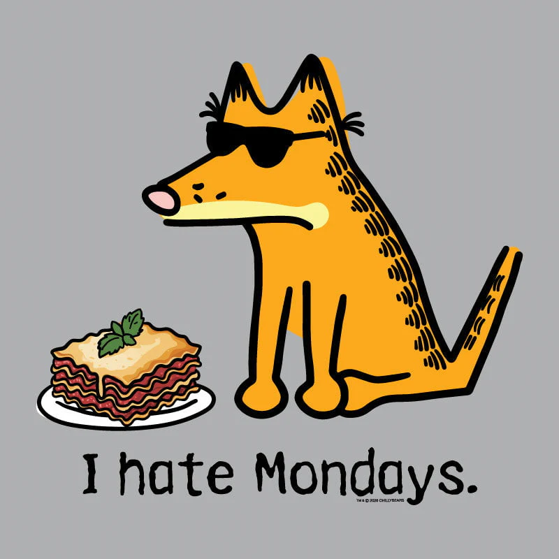 I Hate Mondays - Ladies Curvy V-Neck Tee - Image 2