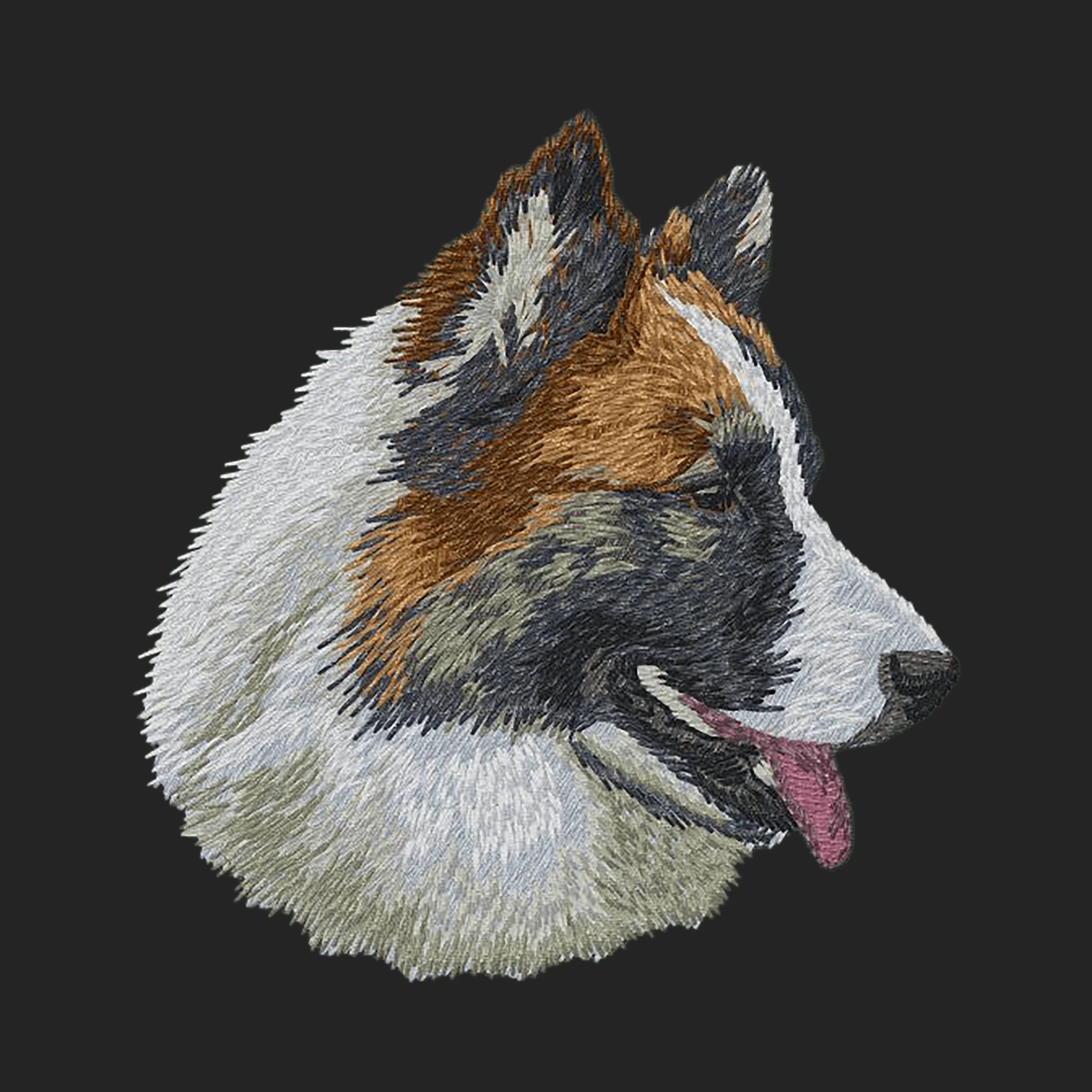 Icelandic Sheepdog Embroidered Sweatshirt Hoodie - Image 2