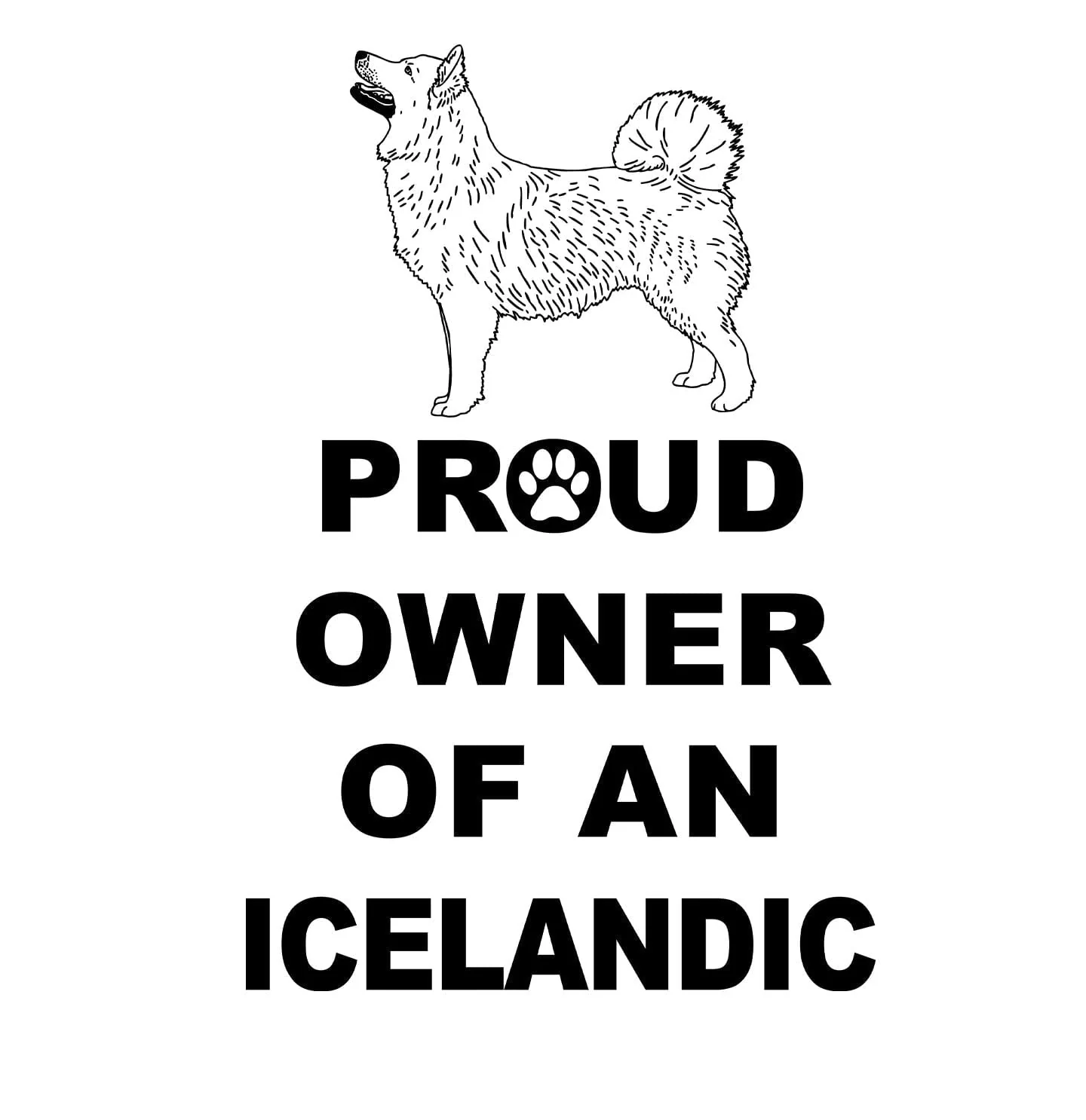 Icelandic Sheepdog Proud Owner - Adult Unisex T-Shirt - Image 2