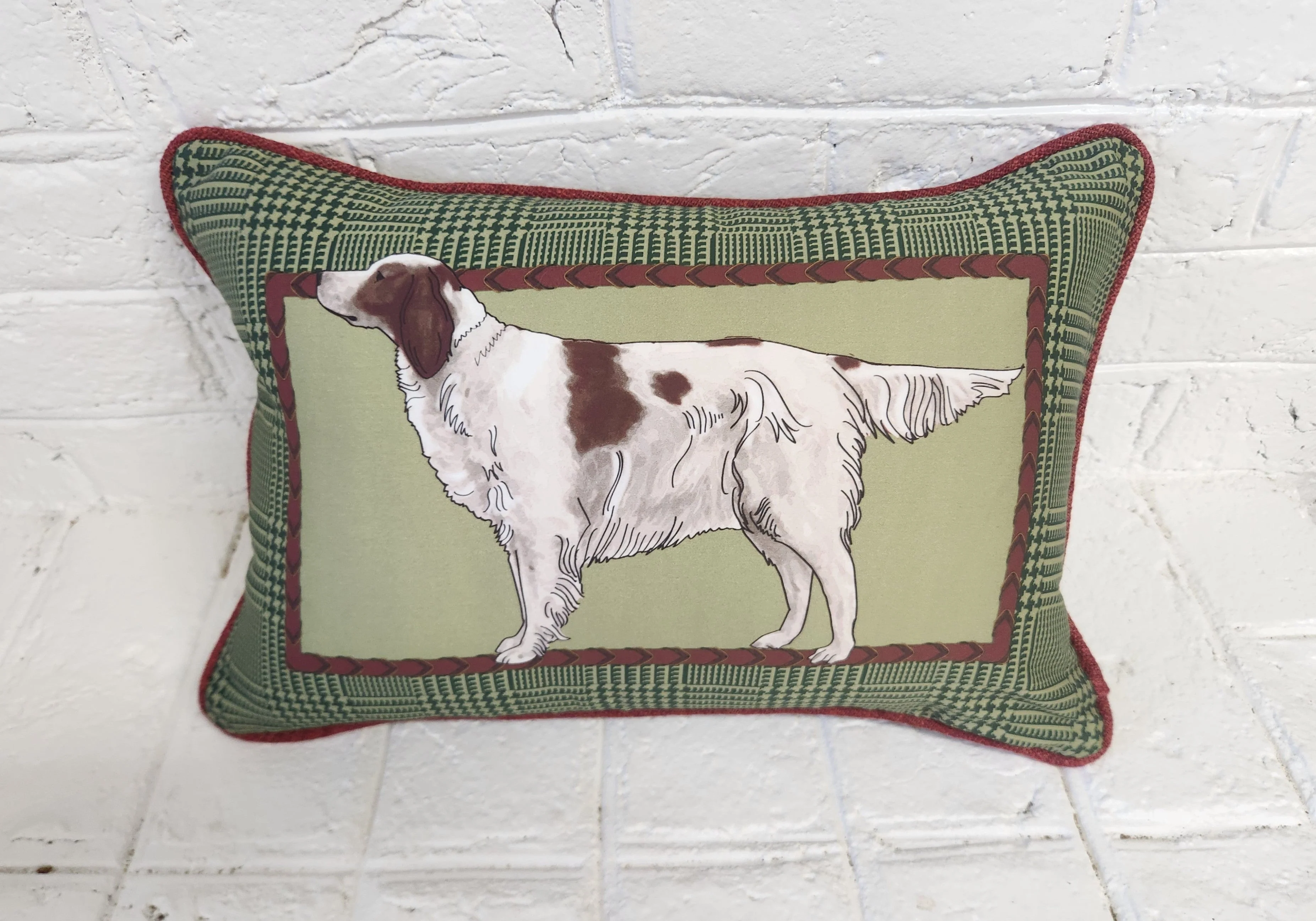 Irish Red & White Setter Decorative Pillow Cover - Image 2