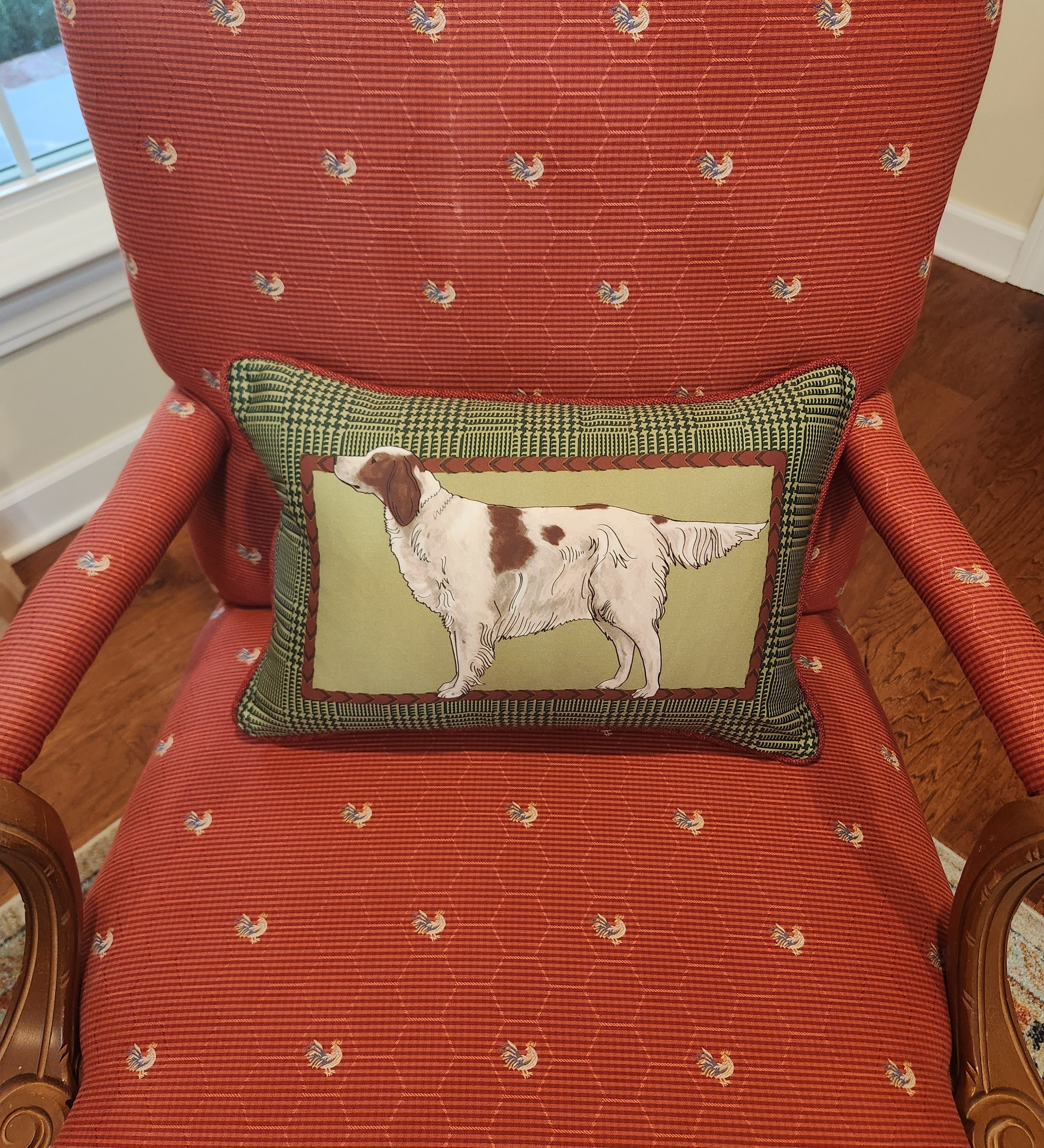Irish Red & White Setter Decorative Pillow Cover - Image 3