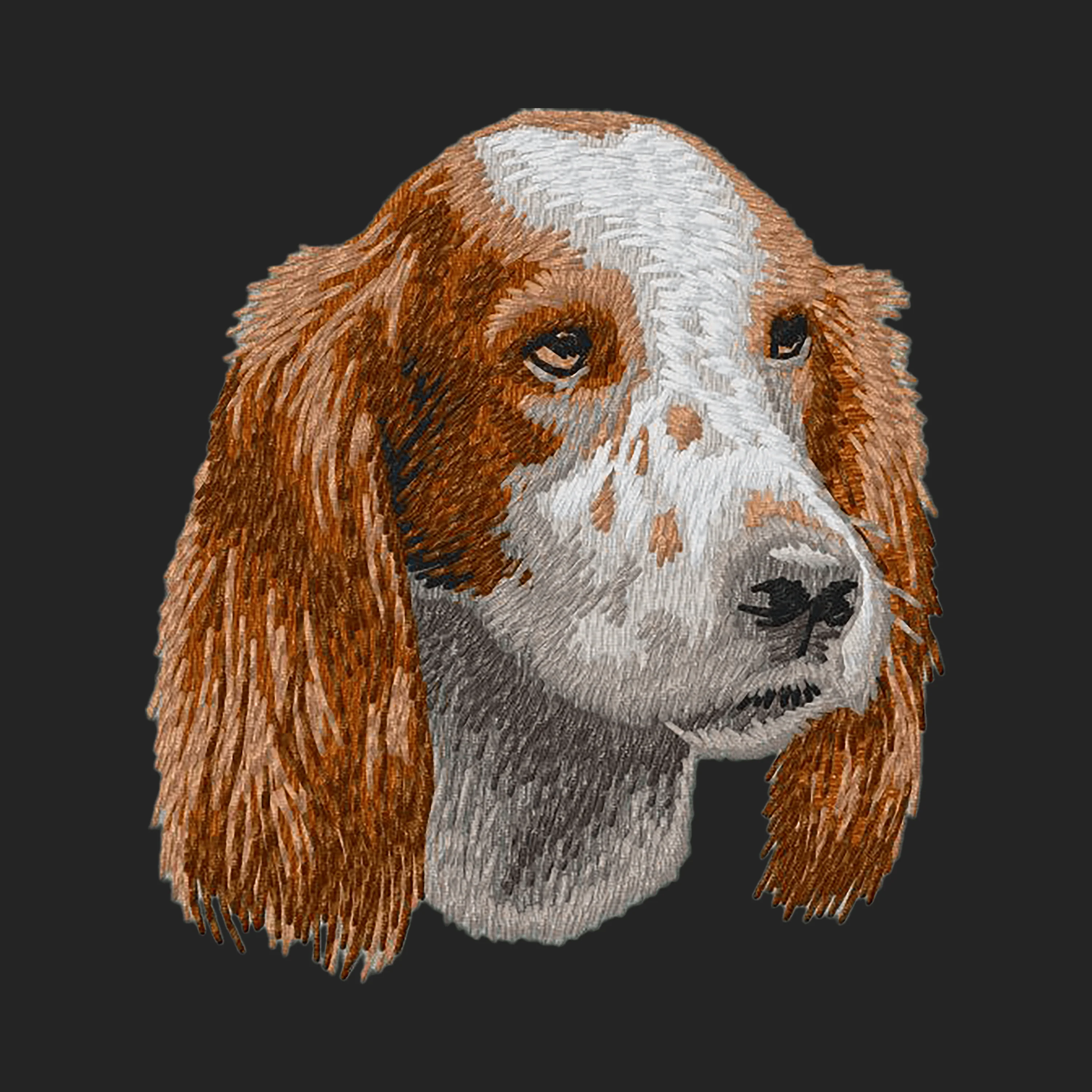 Irish Red and White Setter Embroidered Sweatshirt Hoodie - Image 2