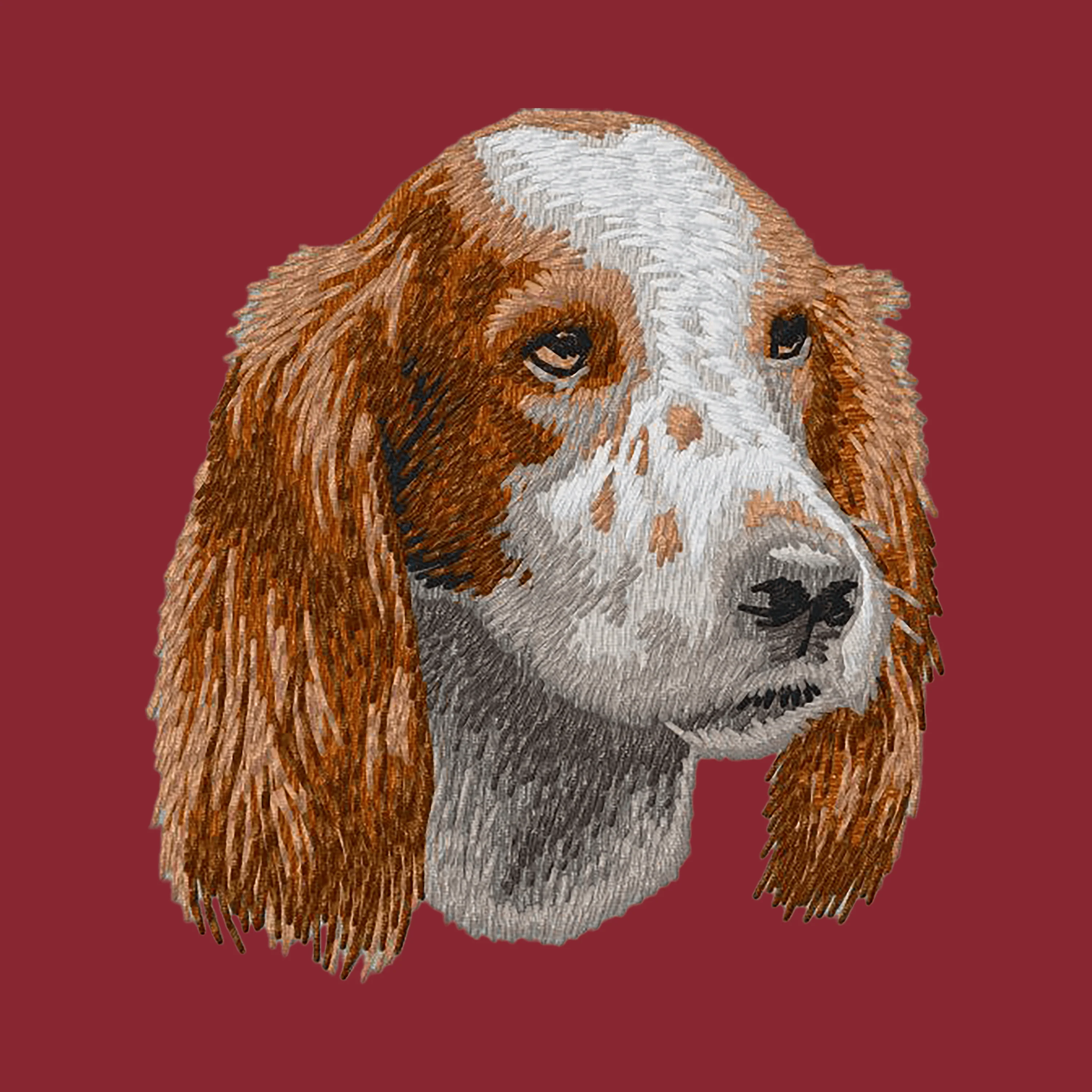 Irish Red and White Setter Embroidered Wearable Blanket - Image 2