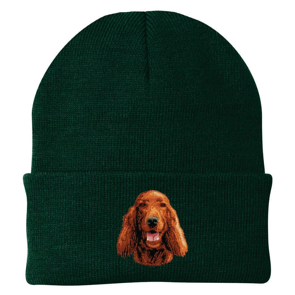 Irish Setter Embroidered Beanie - Image 2