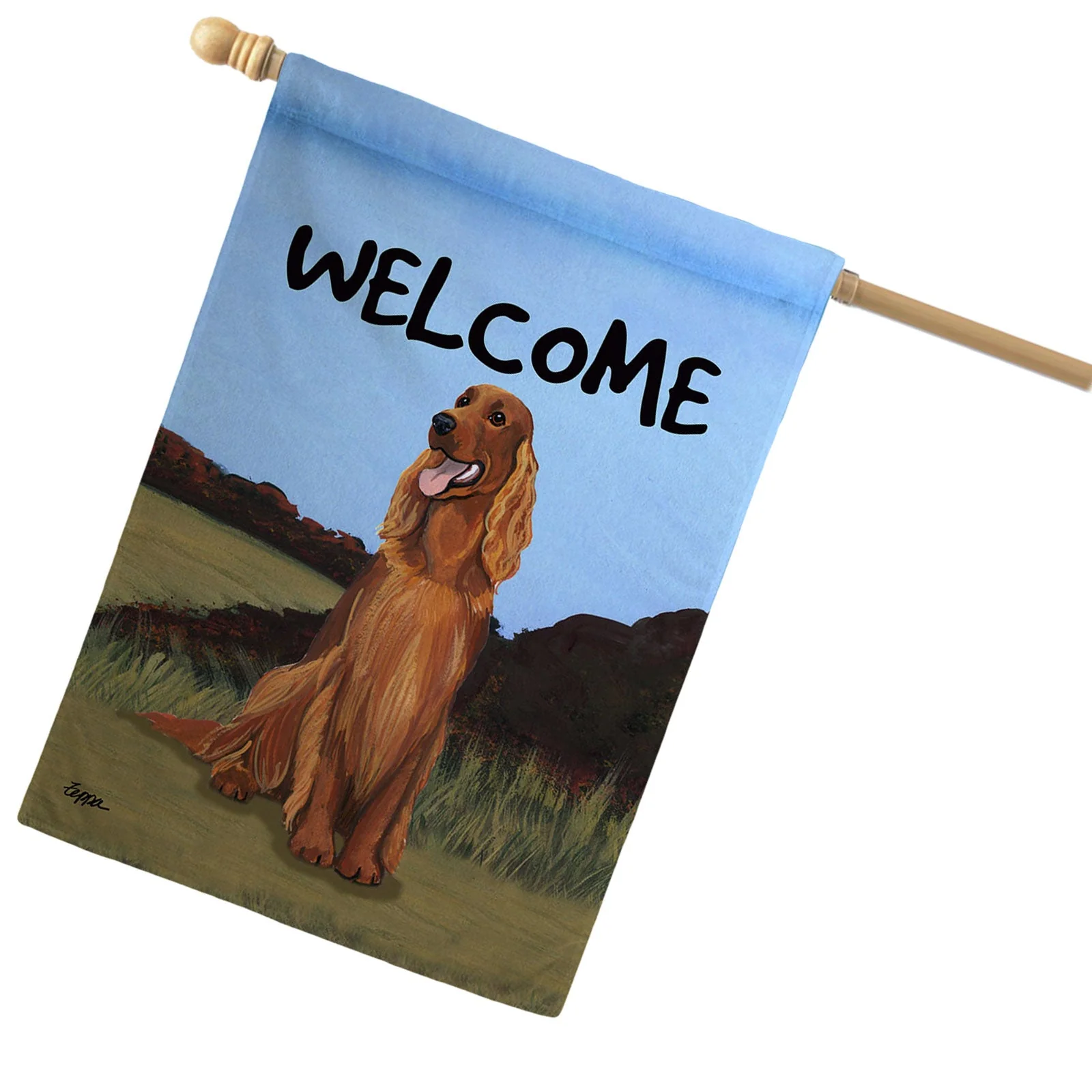Irish Setter House Flag