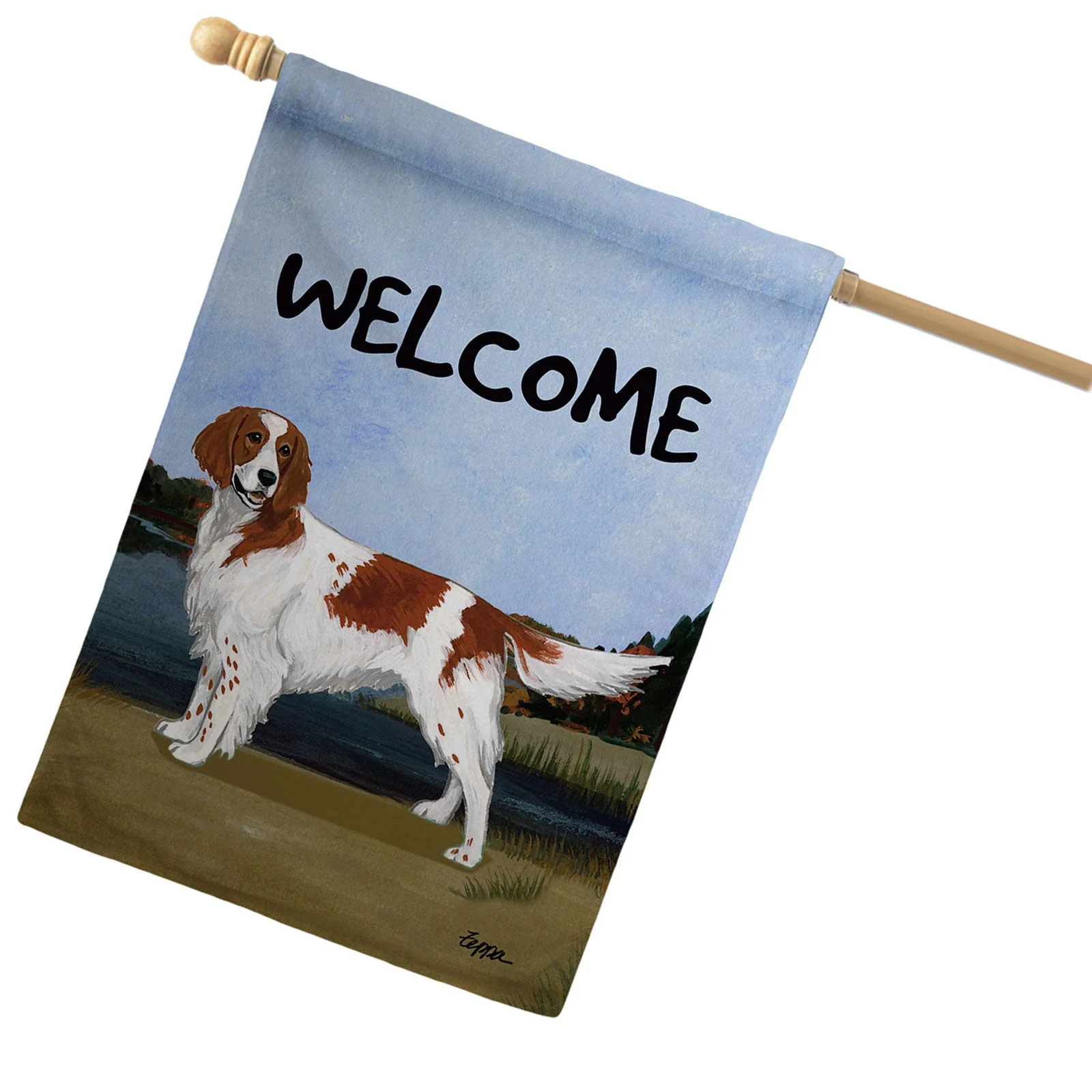Irish Setter House Flag - Image 2