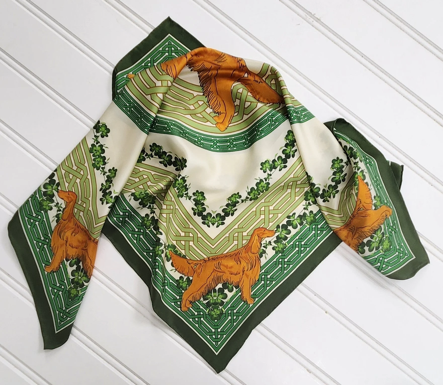 Irish Setter Silk Scarf - Image 3